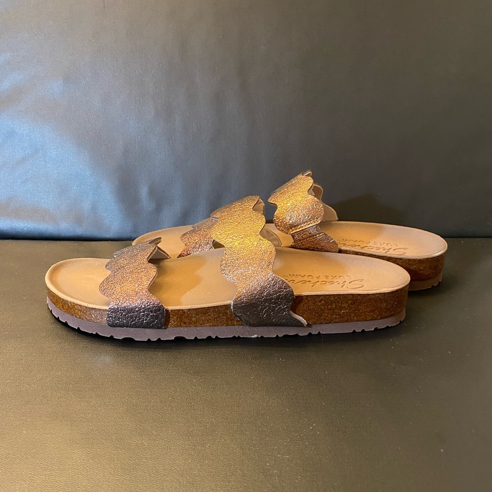 SKECHERS Copper Color Sandals (NWOT) - Picture 4 of 8